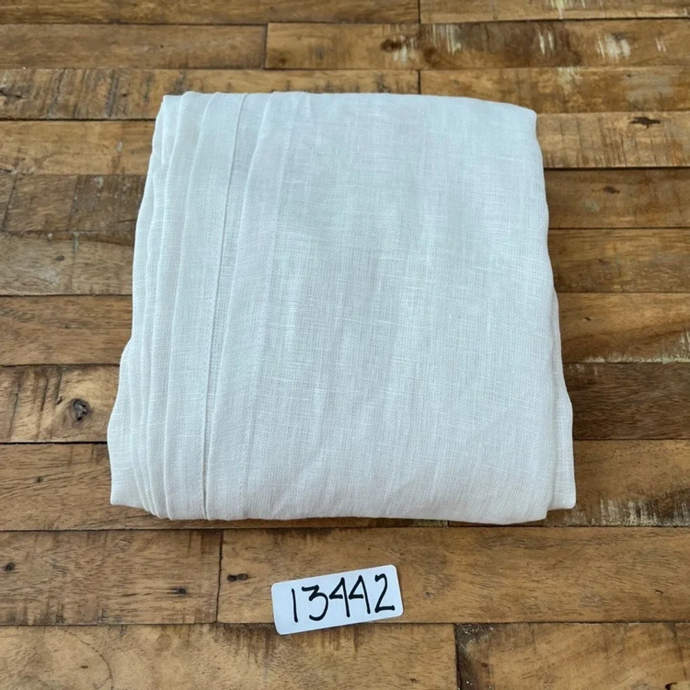 Ikea Dytåg Ivory Sheer 100% Linen Curtain Panel 57